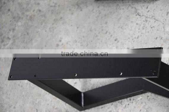 Resturant wooden coffee table iron black 15 inch metal bases,metal bench leg
