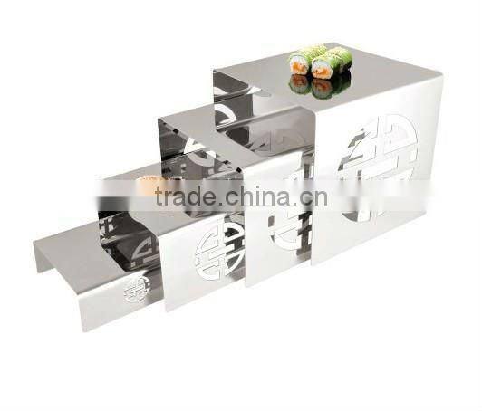 Stainless steel buffet display shelf