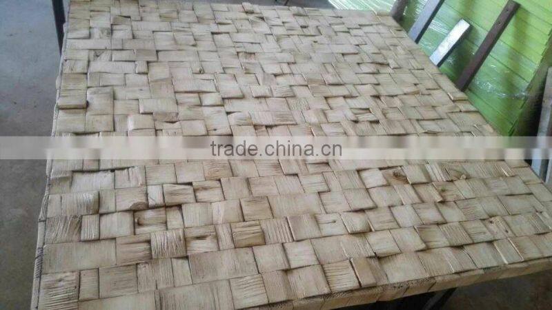 Fiberglass clay wooden look outdoor garden furniture set