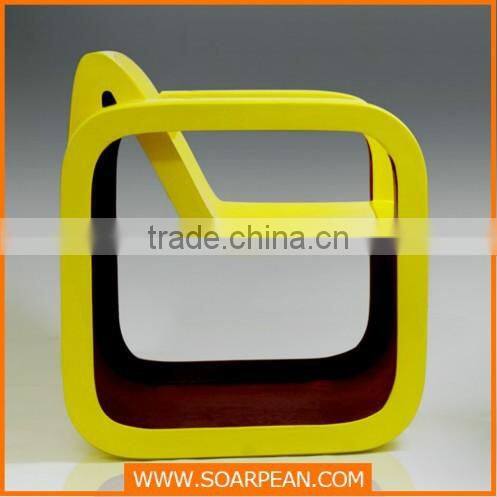Fiberglass Furniture Leaf Shaped Lounge Chair