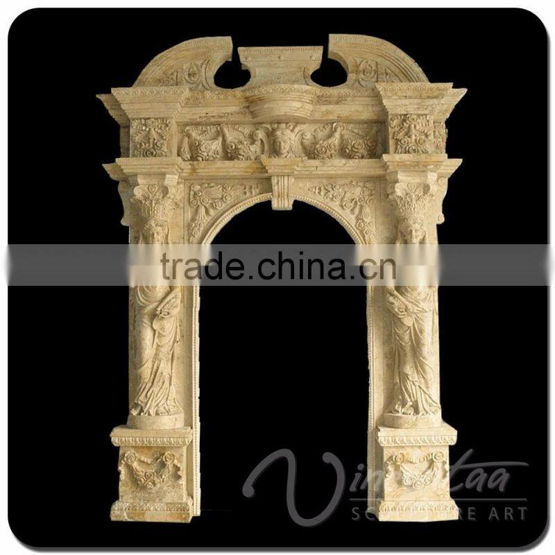 home decor stone carved marble sculpture door