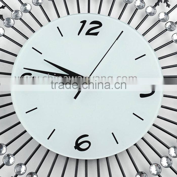 China Supplier Snow Shaped Beautiful Decorative Clock Wall Clock