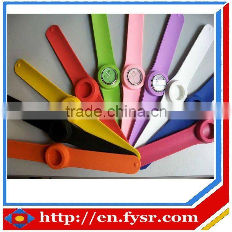 Propular silicone rubber wristband watch