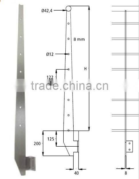 JINXIN Balustrade Inox/Metal Balustrade/Handrail Balustrade