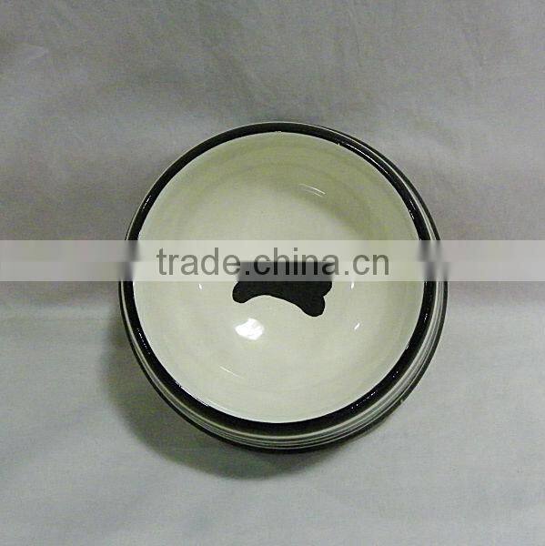 2014 pet accessory ceramic dog bowl product