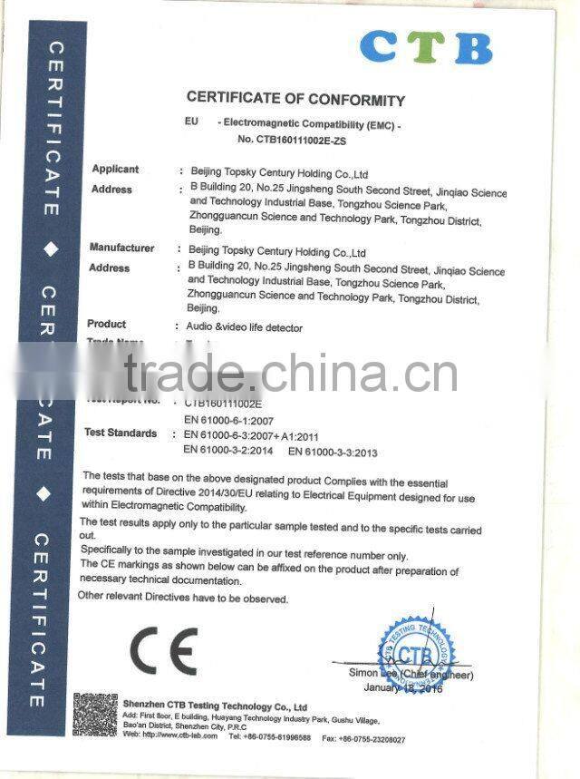 CE certified 50m V5 Audio &video life detector