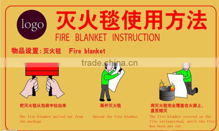 Industrial fire blanket EN1869 fire blanket roll
