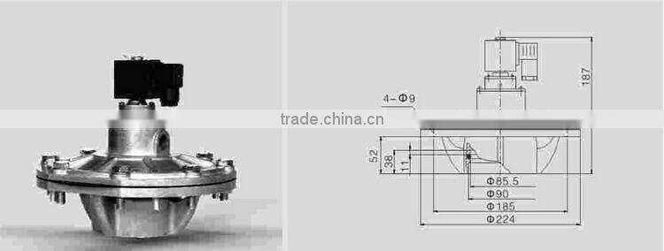 Electromagnetic Diaphragm Solenoid Pulse Valve