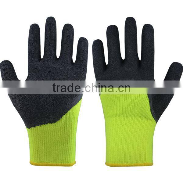 Palm coated latex thermal liner winter gloves