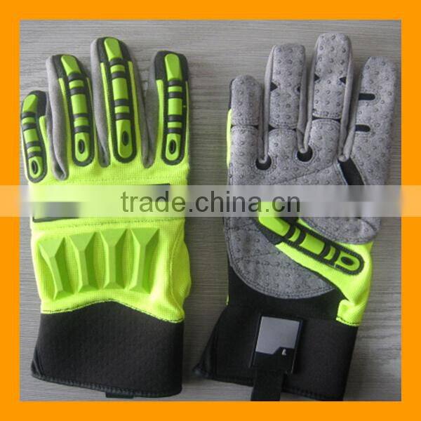 Rigger Style Anti Vibration Oil Resistant Safety Gloves