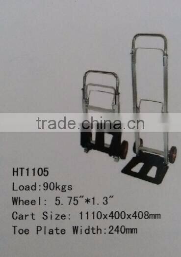 Hand Trolley HT1105 Two Wheel Aluminium Shopping Usage Hand Trolley HT1105
