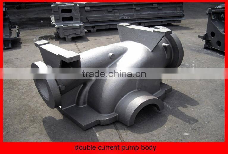 double current pump body, iron/aluminum casting for marine, large size