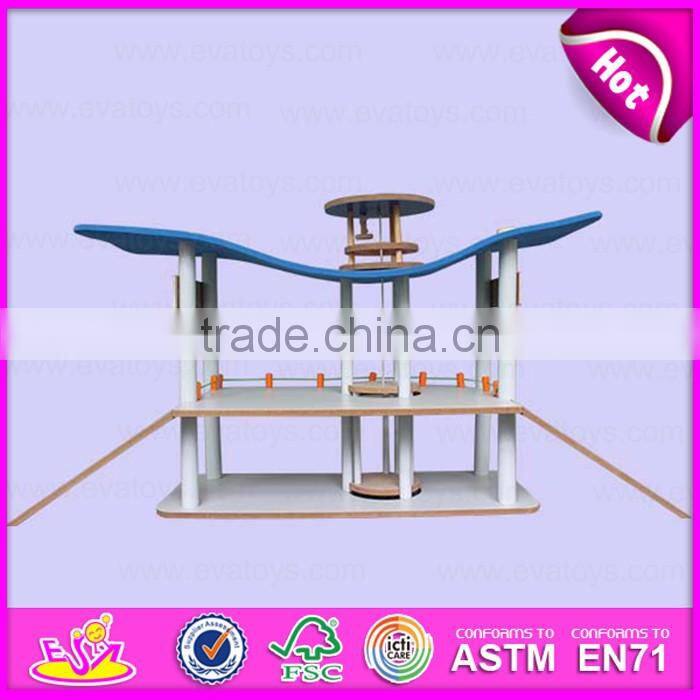 2016 new products interesting children wooden toy car parking garage for sale W04B044