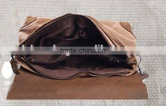 High quality mens messenger bag with canvas