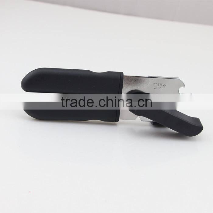 Black Handle Simply Use Kitchen Utensil Smooth Edge Can Opener