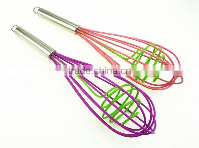 13017 Silicone Double Helix Rapid blender with stainless steel handle