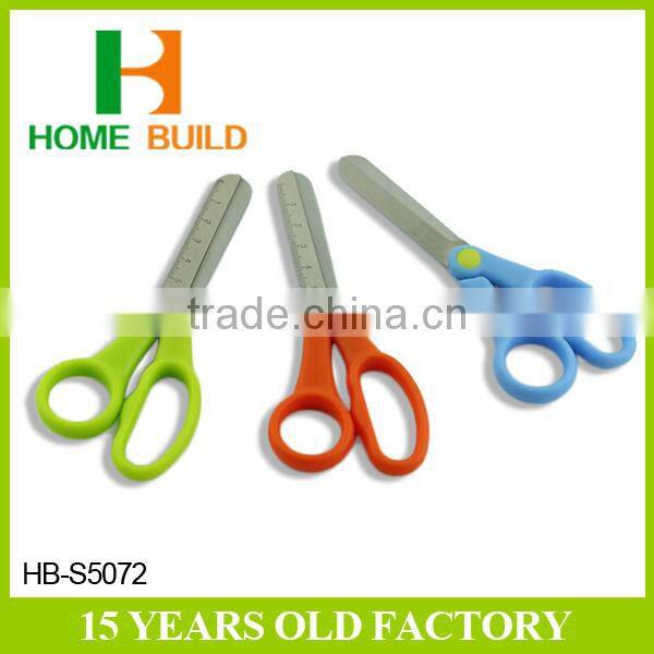 Factory price HB-S5072 Soft Handle And Round Blade Kids Safety Scissors