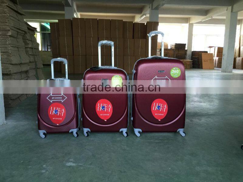 Promotional ABS Travelling Trolley Luggage set