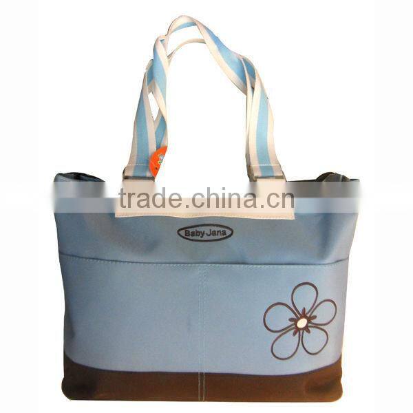 stock blue mummy bag/diaper bag