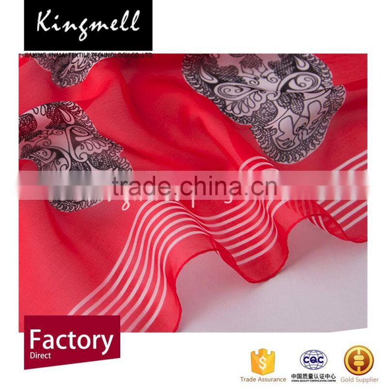 Soft handfeel elegant look lady fashion scarf and shawl 2016