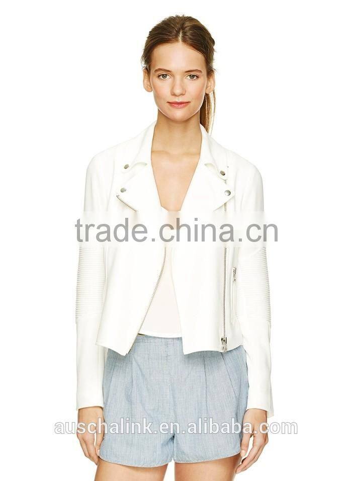 hot sale lady short style fitted classic city jacket custom for sale