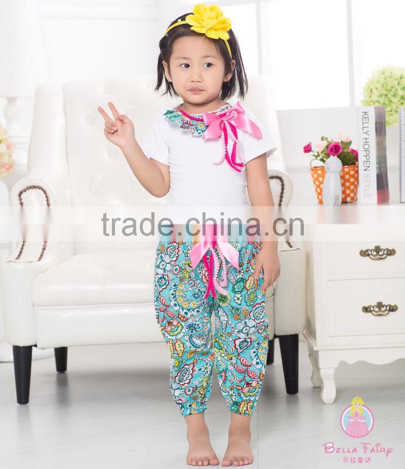 2017 Spring Girls Boutique Clothing Set Cotton Long Sleeve Baby Suit Baby Rompers White