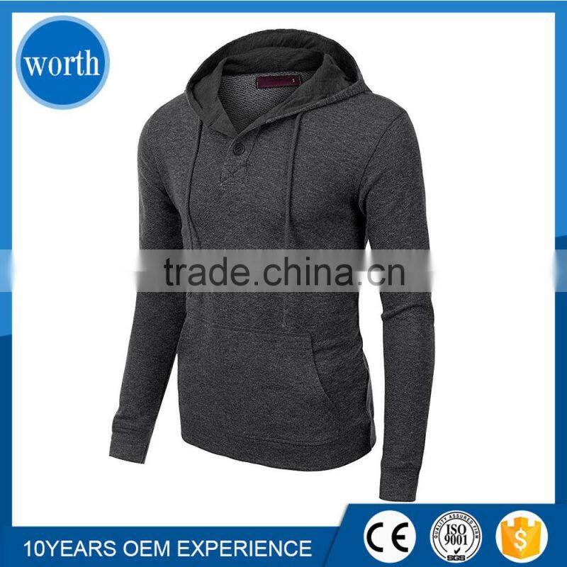 2017 Blank Men Hoodie Long with OEM Custom Service from China supplier