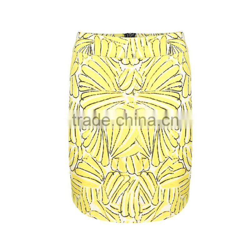 HAODUOYI Print Mini Skirts Women High Waist Skirt Ladies OL Pencil Skirts