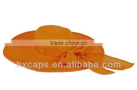 Promotional summer custom straw hats for ladies