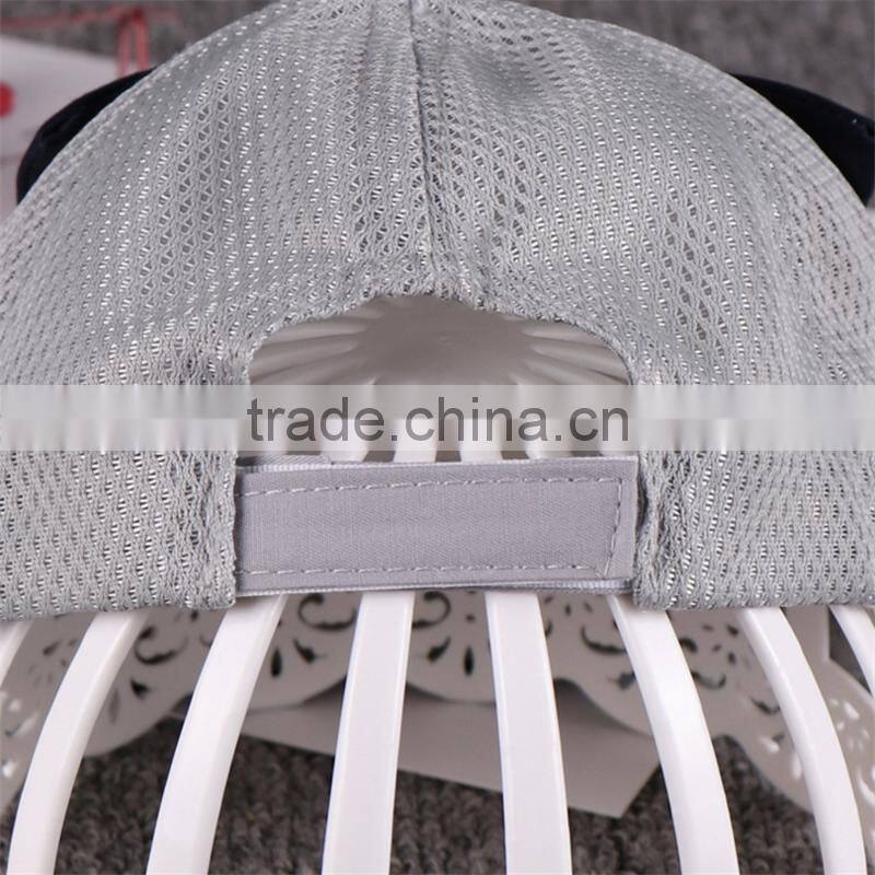 High quality Fashion funny Trendy So Far So Lucky Embroidery Striped Kids Baseball Hats