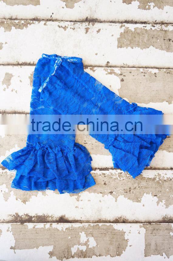 Factory Wholesale baby halloween black and orange baby legging fashion lace leg warmers