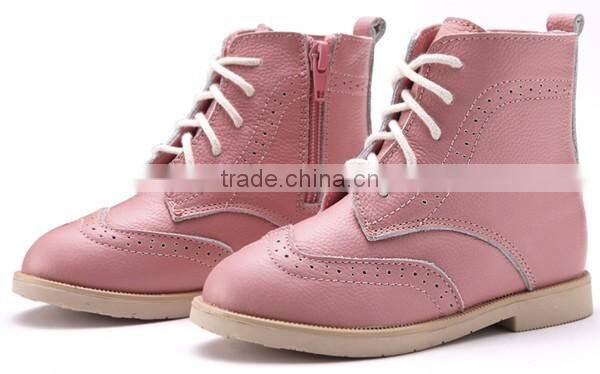 Winter Kids Shoes Safety Soft Sole leather kids Boots