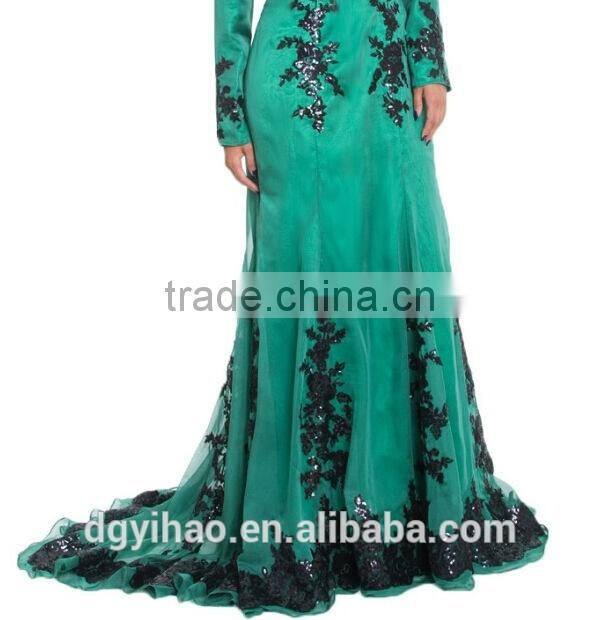 baju-kurung-and-baju-melayu long sleeve evening dress for muslim Long Sleeve Abaya Style Muslim Women Long Dress