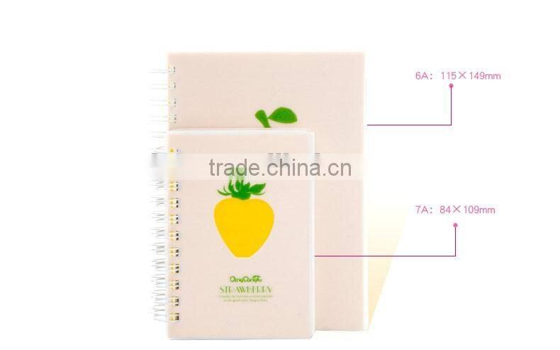 cute colors PP cover notepad customizable wire-o binding memo pad
