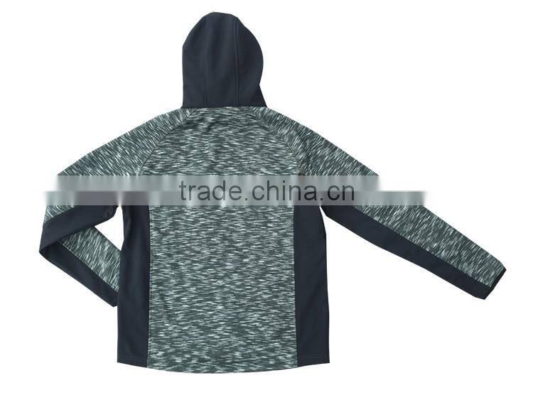 Windproof fitness jacket grey cloth casual wear