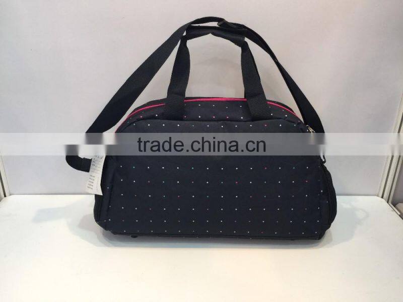 2017 hot sales wholesales custom polyester duffel travel bag luggage bag
