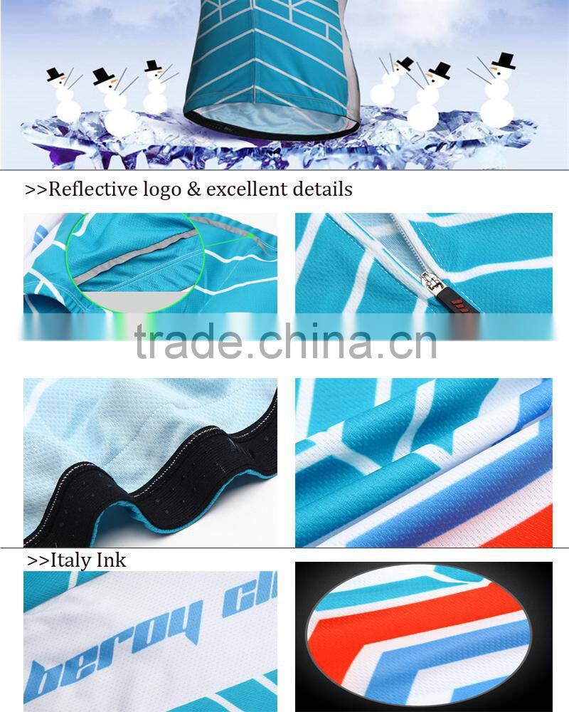 BEROY Customized Full Zipper Short Sleeve Cycling Bike Jersey