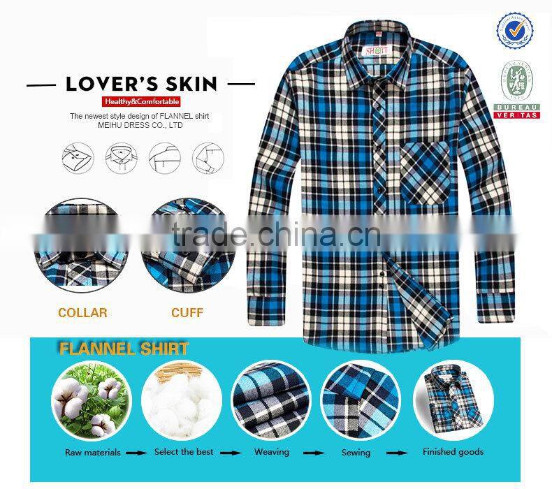 Mens custom flannel shirts checks plaid casual shirts for man wholesale