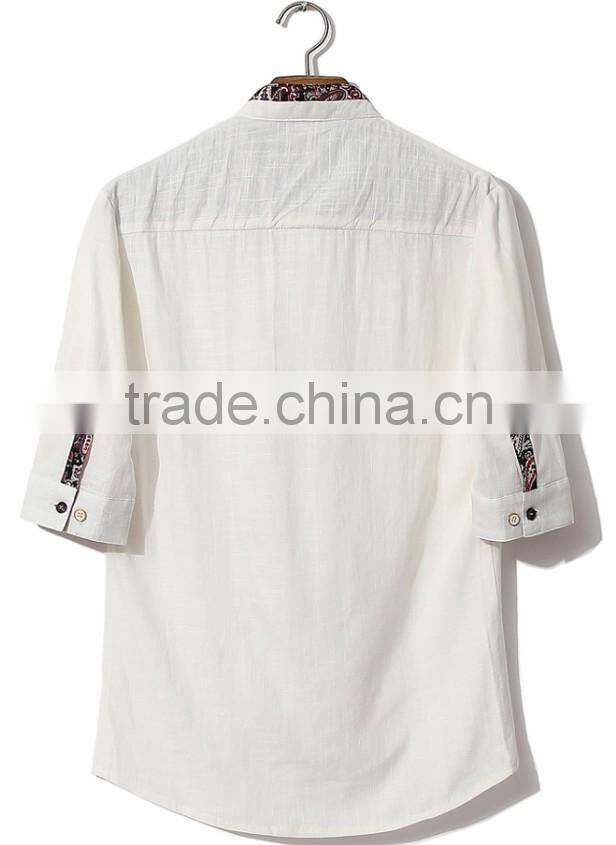 NEW DESIGN Chinese collar linen hemp shirt