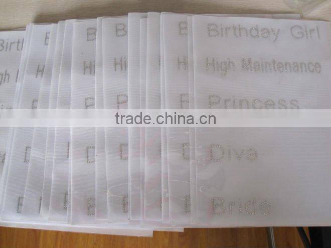 Hot fix tape rhinestone motif paper accessories for garment rhinestone snaps