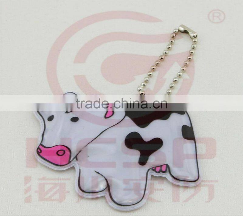 Fashion cow Reflective Keychain