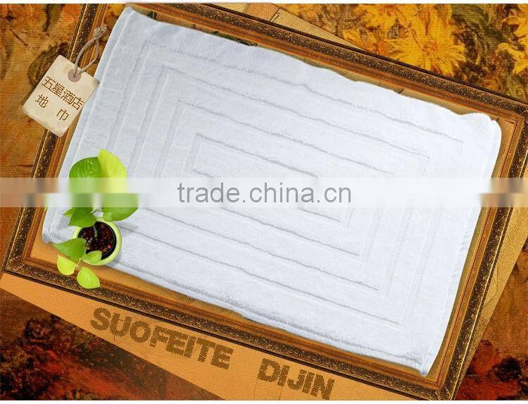 jacquard cotton bath mat