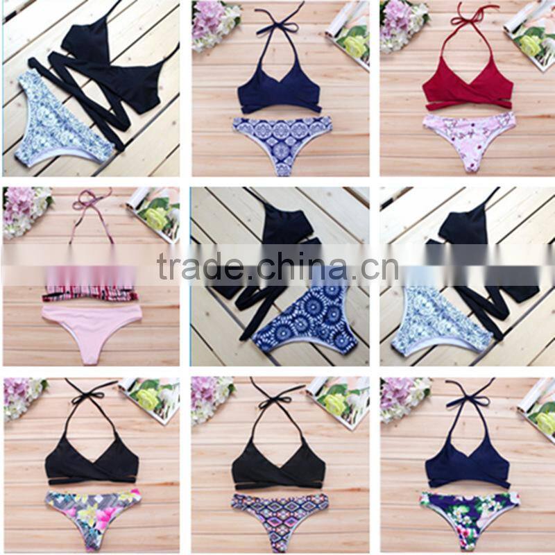 multi design printed swimwear bikini/hr fancy bikini swimwear/ fancy bikini set swimwear beachwear