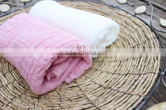 Light blue color cheesecloth baby photo prop cotton baby wrap