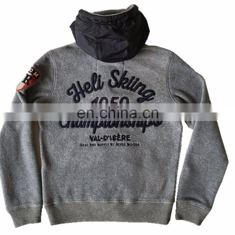 China Supplier Bulk Wholesale Clothing Casual Mens Knitted Hooded Zipper Outwear