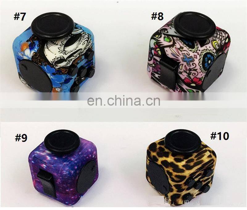 best selling wholesale retail cheapest leopard print fidget cube camouflage fidget cube decompression fidget toys