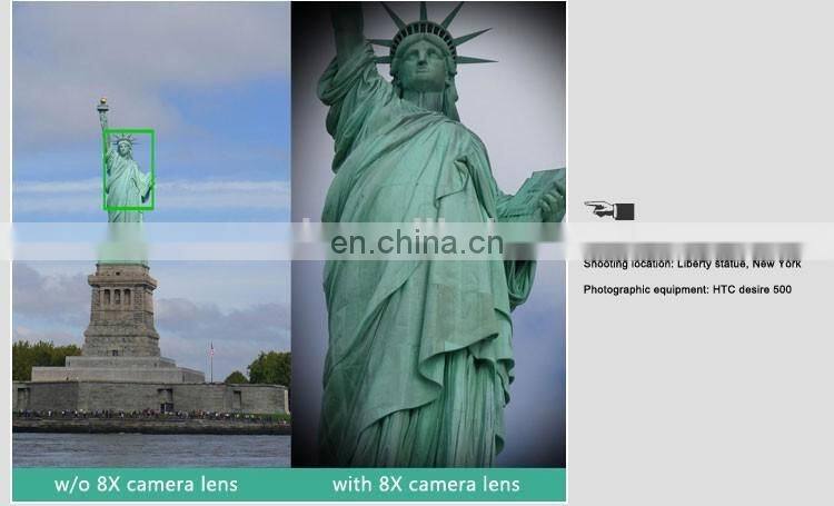 8X Universal Magnification Lens Mobile Phone Zoom Telescope Magnifier Optical Camera Lens