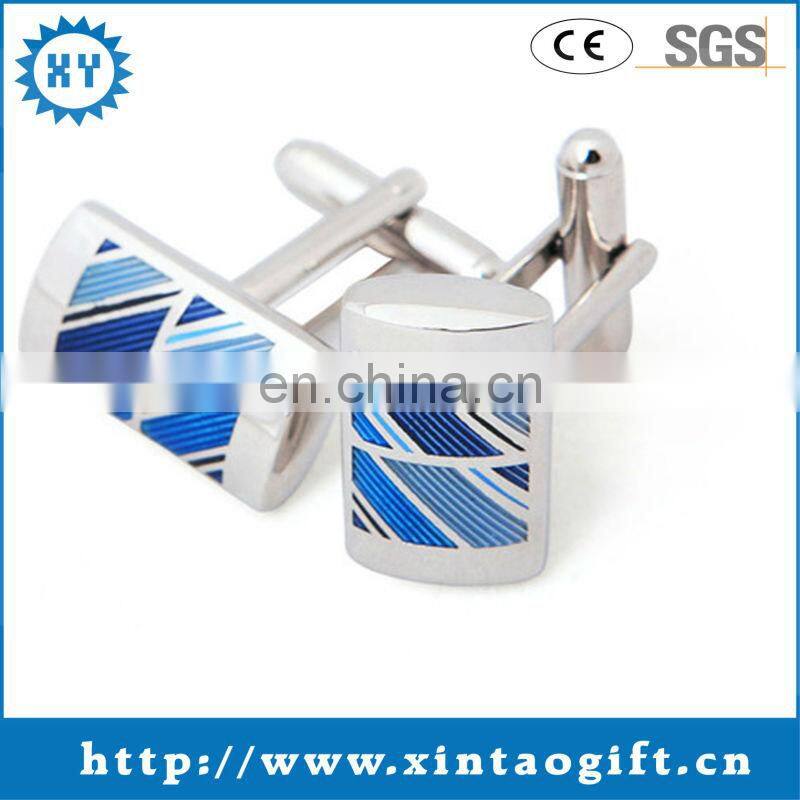 Promotional 2017 cheap custom cufflinks long sleeve shirt