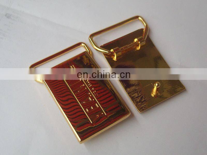 Custom Logo Gold Heart Metal Clothing Labels Garment Accessories