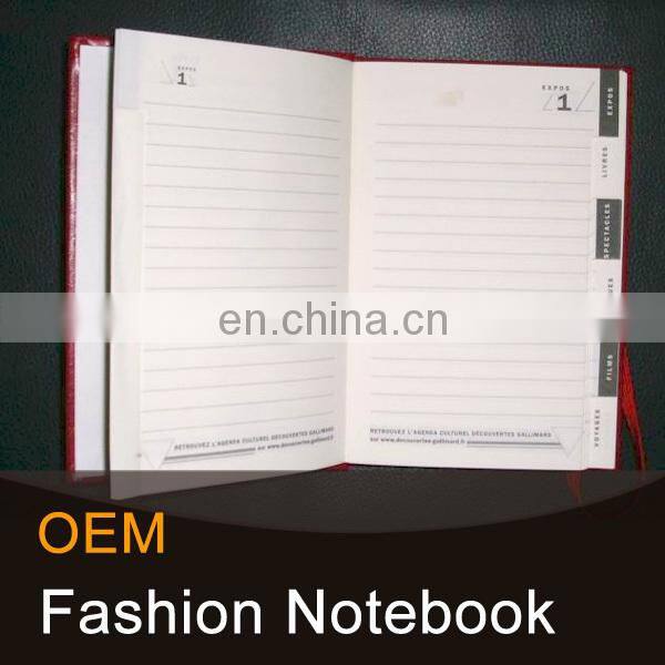 Funny 3D leather cover notebook